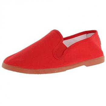 Zapatillas de Lona Victoria Gong Fu para Niños y Niñas, Modelo 108019, Color Rojo