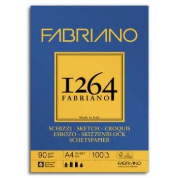 Bloc de Esbozo A4 - 90 g - 100 Hojas 1264 Fabriano
