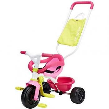 Triciclo Be Fun Confort rosa con bolso y volquete