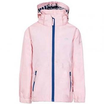 Trespass Fenna - Chaqueta impermeable con capucha extraíble para niña, Niñas, Chaqueta impermeable con capucha extraíble., FCJKRAO10003_CYF2/3, hilo de caramelo, 2/3