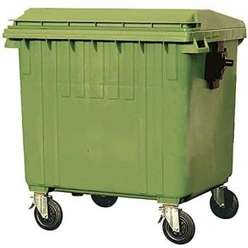 CONTENEDOR INDUSTRIAL 1000L 1100L TAPA PLANA