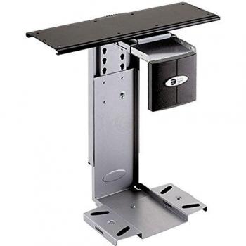 BeMatik - Soporte de Caja de Ordenador con Deslizamiento bajo Mesa Ajustable 88-203mm