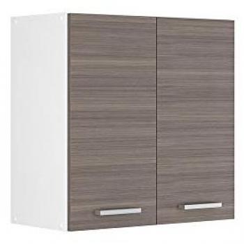 Mueble Alto Universal R-Line Vicco, Gris/Blanco, 60 cm con Puertas