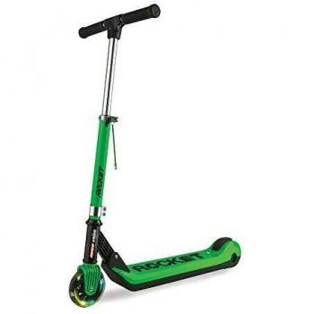 Ninco NH33006 Wheels E-Scooter JR Rocket Green Patinete eléctrico plegable para niños. +6 años, color, verde