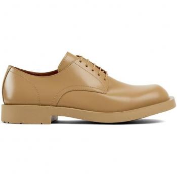 Camperlab Unisex Beige Leather Lace-Up Shoes Size 41