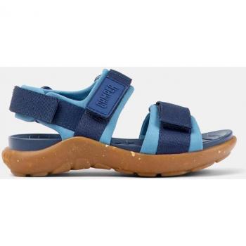 CAMPER Wous Sandals for Girls - Blue, size 27, Cotton fabric; CAMPER Wous Sandals for Girls - Blue, size 9.5, Cotton fabric