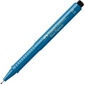 Faber-Castell 166551 – Bolígrafo de punta de fibra 0,5 mm Ecco Pigment azul