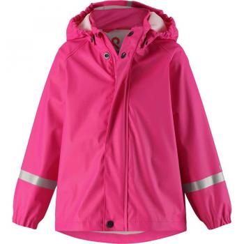 Reima Lampi Waterproof Hooded Raincoat for Kids, Age 4, Candy Pink