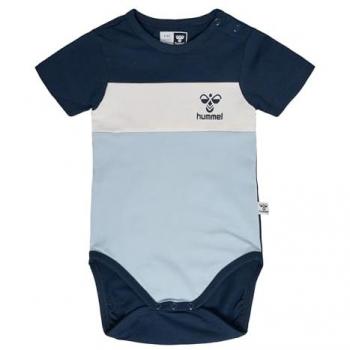 Hummel Azur Block Short Sleeve Baby Bodysuit for Boys 0-1 Months