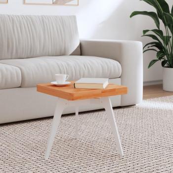 Tablero de mesa cuadrado 40x40x4 cm de madera maciza de haya color marrón