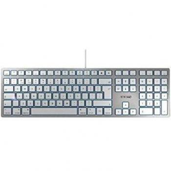 Cherry KC 6000 Slim USB Keyboard for Mac - QWERTY US Layout - Silver