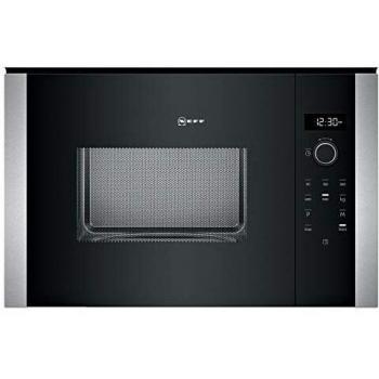 Neff HLAGD53N0 Microondas Integrable con Grill 25L 900W Negro Acero Inoxidable