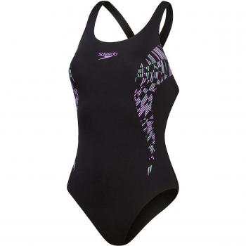 Bañador de mujer Speedo Placement Muscleback para natación, color azul, talla 44
