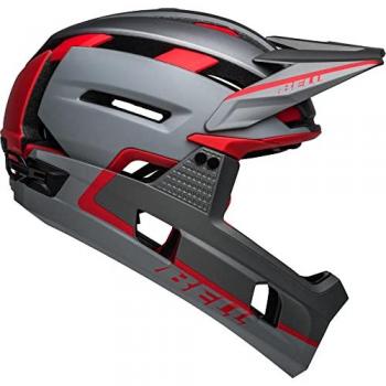 Casco de ciclismo Bell Super Air R Spherical gris mate/rojo para adultos, tamaño M