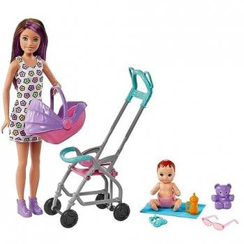 Barbie Skipper Babysitters Inc. Doll and Stroller Playset with Accessories for Ages 3+