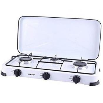 MUVIP Cocina de Gas 3 Fuego Blanca