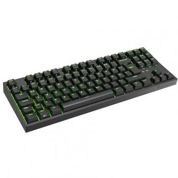 Teclado Gaming Genesis Thor 404 TKL Mecánico Gateron Amarillo con Retroiluminación RGB y Conexión por Cable Negro