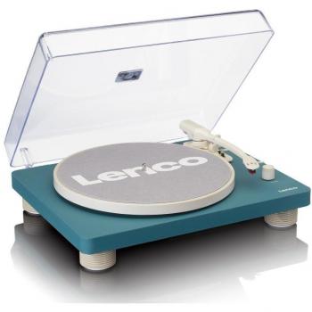 Lenco LS-50TQ Tocadiscos de Tracción por Correa con 3 Velocidades y Codificación USB - Color Turquesa