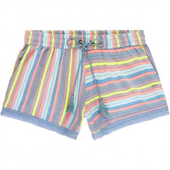 O'Neill LW Rockaway Park Pantalón Corto, Mujer, Green Pink/Purple, XS