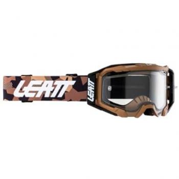Leatt Gafas de Cross/Enduro Velocity 5.5 Piedra Transparente 83% con doble antifog y resistencia a impactos