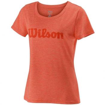 Wilson W UWII SCRIPT TECH TEE - Camiseta, Mujer, Rojo