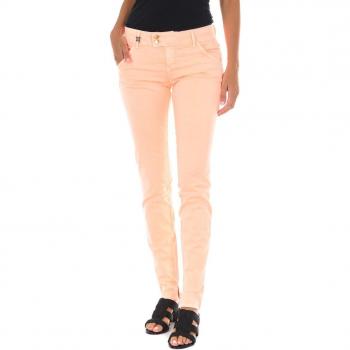 Pantalón Largo de Tejido Elástico para Mujer 70DBF0518-G125