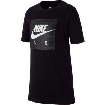NIKE Sportswear Camiseta, Niños, Black/White, XS