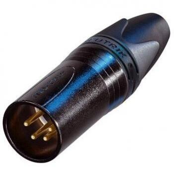 Conector XLR macho Neutrik NC4MXX-B de 4 pines negro