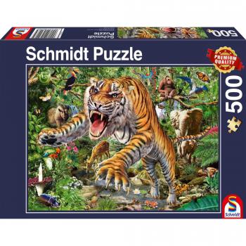 Puzzle Tigre Ataque 500 Piezas