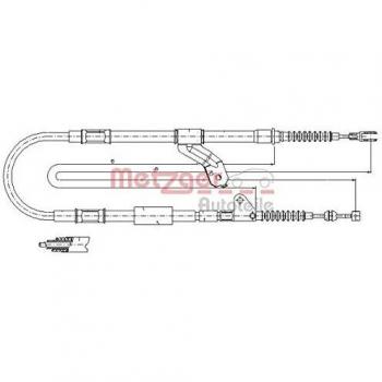 Cable de freno de estacionamiento METZGER 17.1419