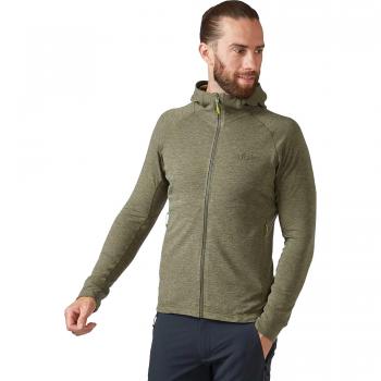 Rab Nexus Men's Technical Zipped Fleece Hoodie - Size L, Light Khaki