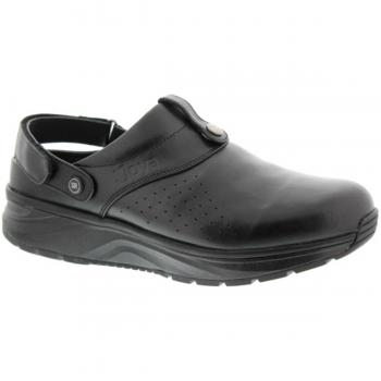 Joya IQ SR Black Leather Men's Clogs