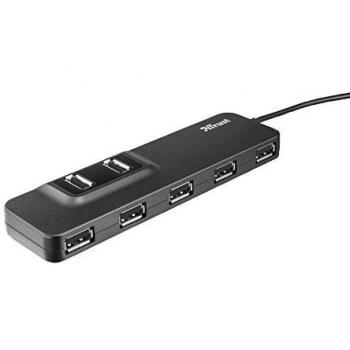 Trust Oila 7 Port USB 2.0 Hub for PC , Black