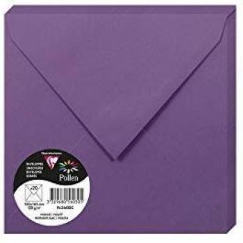 SOBRE POLLEN 165X165 VIOLETA PAQUETE DE 20 UNIDADES - Papelería en Sabadell