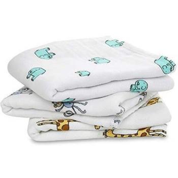 Aden + Anais Jungle Jam - Pack de 3 muselinas, unisex