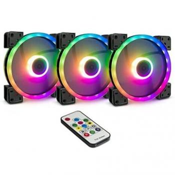 Juego de Ventiladores RGB Inter-Tech Argus RS-14, 3x 140mm con Control Remoto