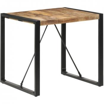 vidaXL Dining Table 80x80x75 cm Rough Mango Wood