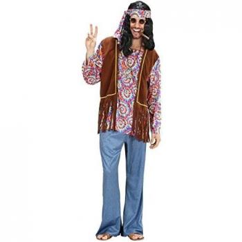 WIDMANN Widman - Disfraz de hippie años 60s para hombre, talla L