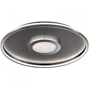 Lámpara LED de Techo Redonda Bug 60cm con Control Remoto - Cromo y Plata Mate