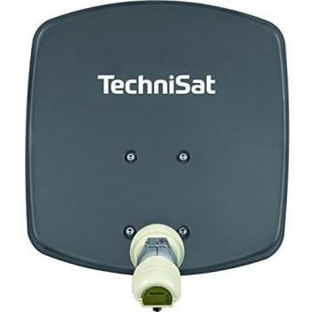 TechniSat DigiDish 33 - Antena de TV con soporte y LNB universal, gris
