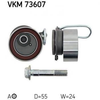 Polea tensora SKF VKM 73607, para correa dentada, incluye características de alta durabilidad, diseño optimizado para reducir el desgaste de la correa y asegurar un funcionamiento silencioso