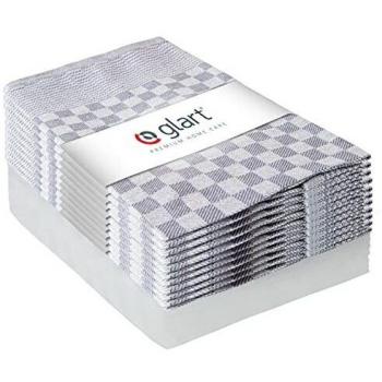 Glart Pack de paños, Algodón, Gris, Talla única, 10