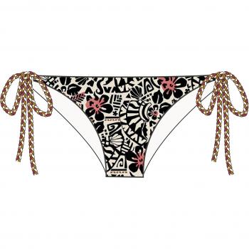 Braguita de bikini de mujer Banana Moon Jaka Tomales en color negro, con diseño de esponja