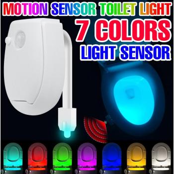 Smart PIR Motion Sensor Toilet Night Light RGB Waterproof Bulb