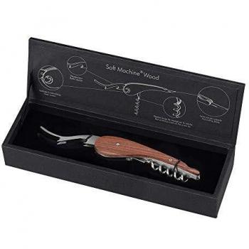Engraved Rosewood Soft Machine Sommelier Corkscrew