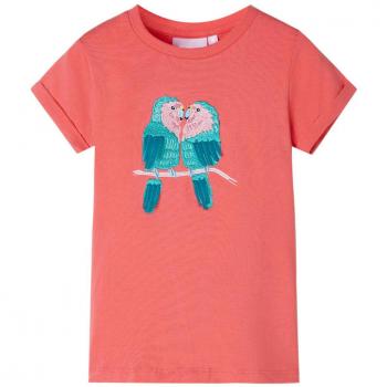 Camiseta infantil color coral 140