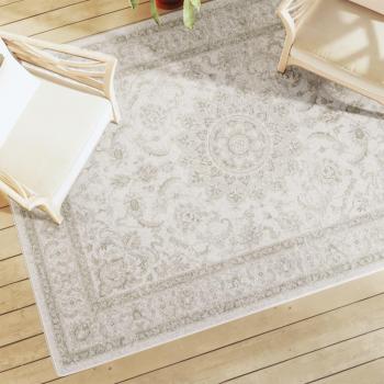 Alfombra interior exterior antideslizante pelo corto 160x230 cm Color Hoja Geométrico Borde Alfombra de Piso para Sala de Estar Dormitorio Habitación Salón