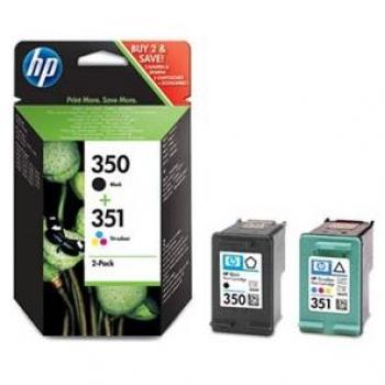HP 350 Negro + 351 Tricolor MultiPack Cartuchos de Tinta Original