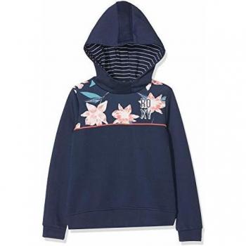 Roxy Traveling Soul A-Sudadera con Capucha para Chicas 8-16, Niñas, Mood Indigo, 12