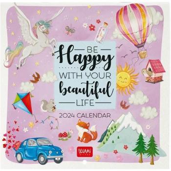 Calendario Pared Legami 18X18 2024 Live Happy